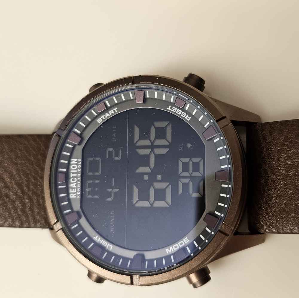 Mens Kenneth Cole Reaction brown watch